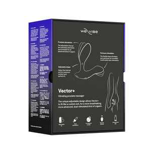 We-Vibe Vector+ - Vibrating Prostate Massager – Charcoal Black