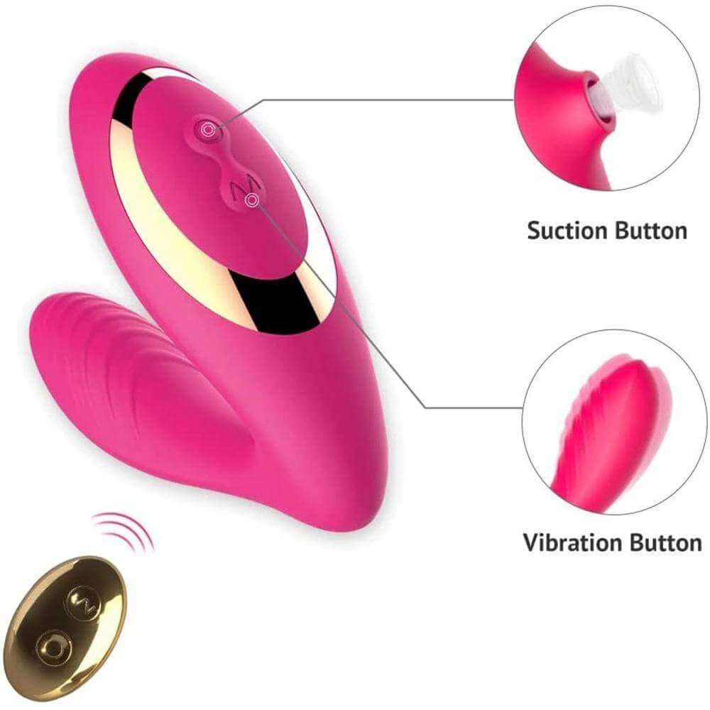 OG 2 Clitoral Sucking Vibrator Purple Rose Red OG 2 Clitoral Sucking Vibrator Purple Rose Red