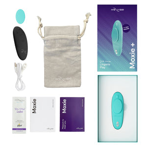 We-Vibe Moxie+ - Wearable Clitoral Vibrator – Aqua