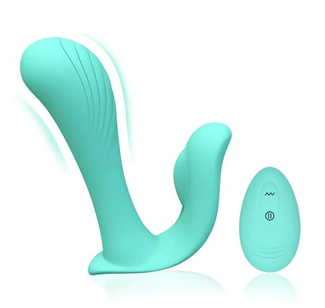 Wearable Panty Vibrator with Wireless Teal Wearable Panty Vibrator with Wireless Teal