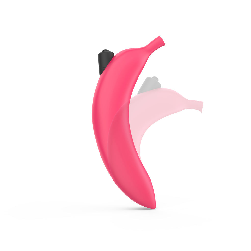 Oh Oui Banana Vibrating Dildo In Banana Bag - Danger Pink