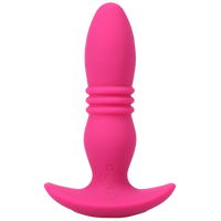 RISE Rechargeable Silicone Anal Plug with Remote - Pink