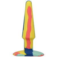 Silicone Anal Plug - 5 inch, Sunrise