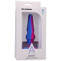 Silicone Anal Plug - 5 inch, Berry