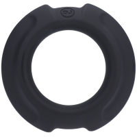 OptiMALE FlexiSteel Silicone C-Ring - 35mm, Black