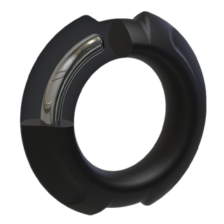 OptiMALE FlexiSteel Silicone C-Ring - 35mm, Black
