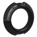 OptiMALE FlexiSteel Silicone C-Ring - 43mm, Black