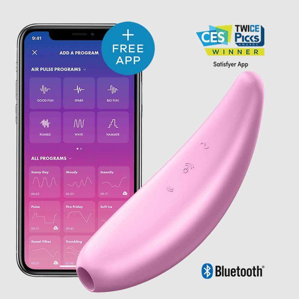 Satisfyer Curvy 3+ Air Pulse Stimulator - Pink