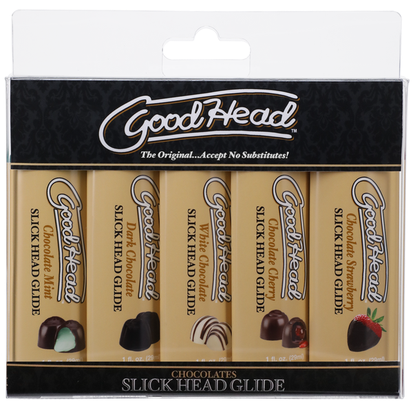 GoodHead Slick Head Glide Chocolates - 5 Pack, 1 fl. oz.