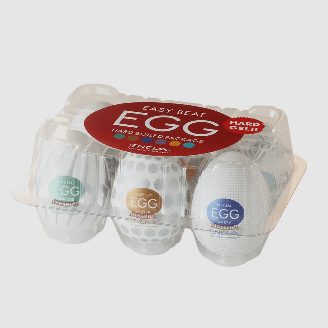 Tenga Egg Strong Sensations - 6-Color Package