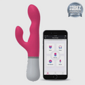 Lovense Nora Bluetooth Rabbit Vibrator - Pink