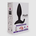 Lovense Hush 1.5" Bluetooth Vibrating Butt Plug - Small, Black