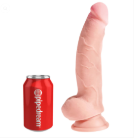 King Cock Plus 8" Triple Density Cock with Balls - Light