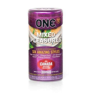 ONE Mixed Pleasures Condoms - 12 Pack