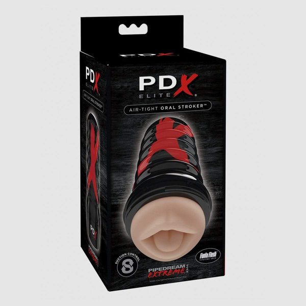 PDX Elite Air Tight Oral Stroker - Light/Black