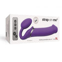 Vibrating Strap-on Remote Controlled 3 Motors - Purple