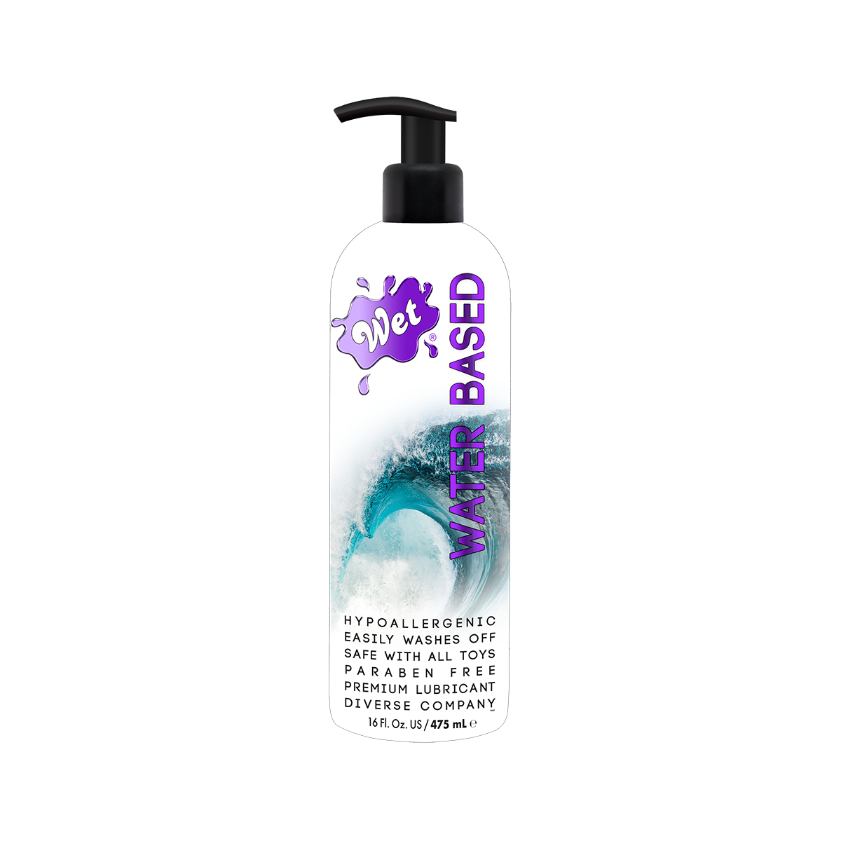 Wet Original Water Based Gel Lubricant - 16.0 Fl.oz/475mL