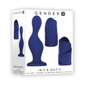 Ins & Outs Silicone Dildo & Stroker Kit - Blue
