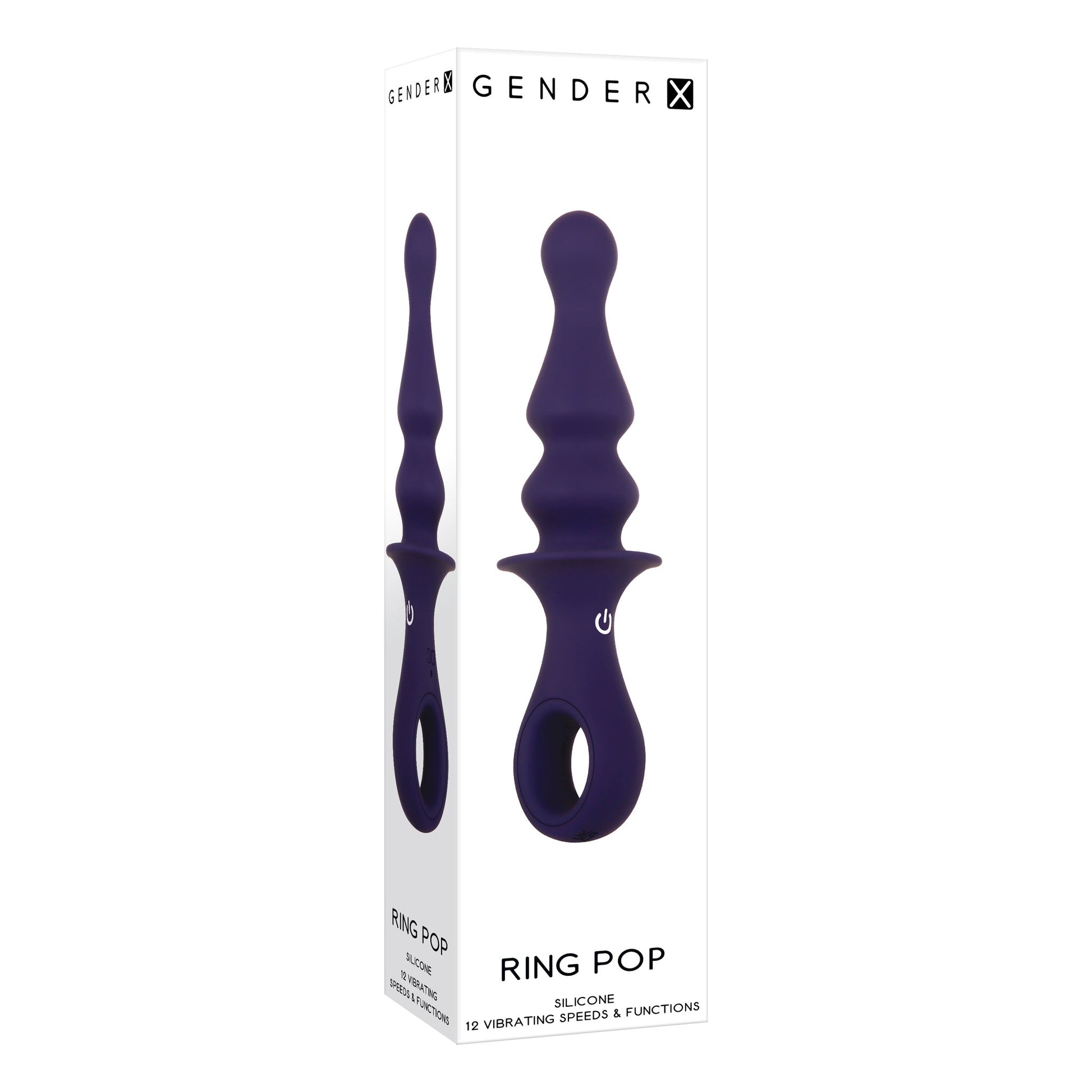 Silicone Rechargeable Ring Pop - Purple