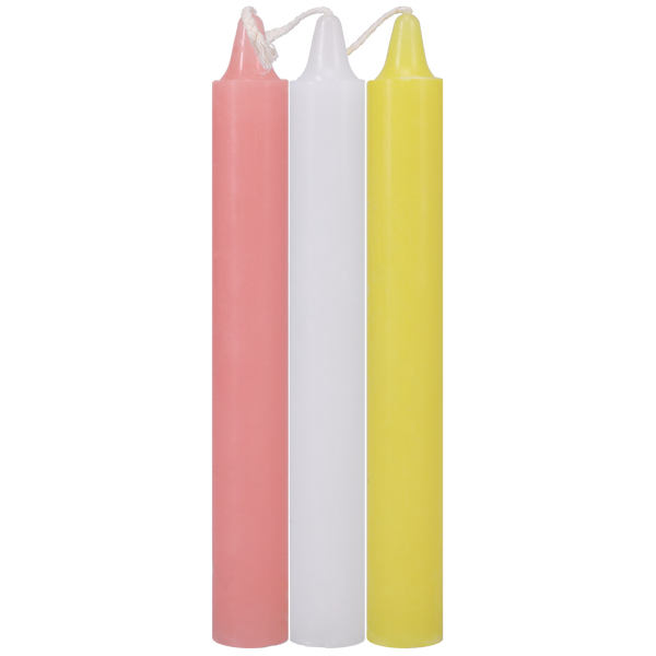 Japanese Drip Candles - 3 Pack Multi-Colored