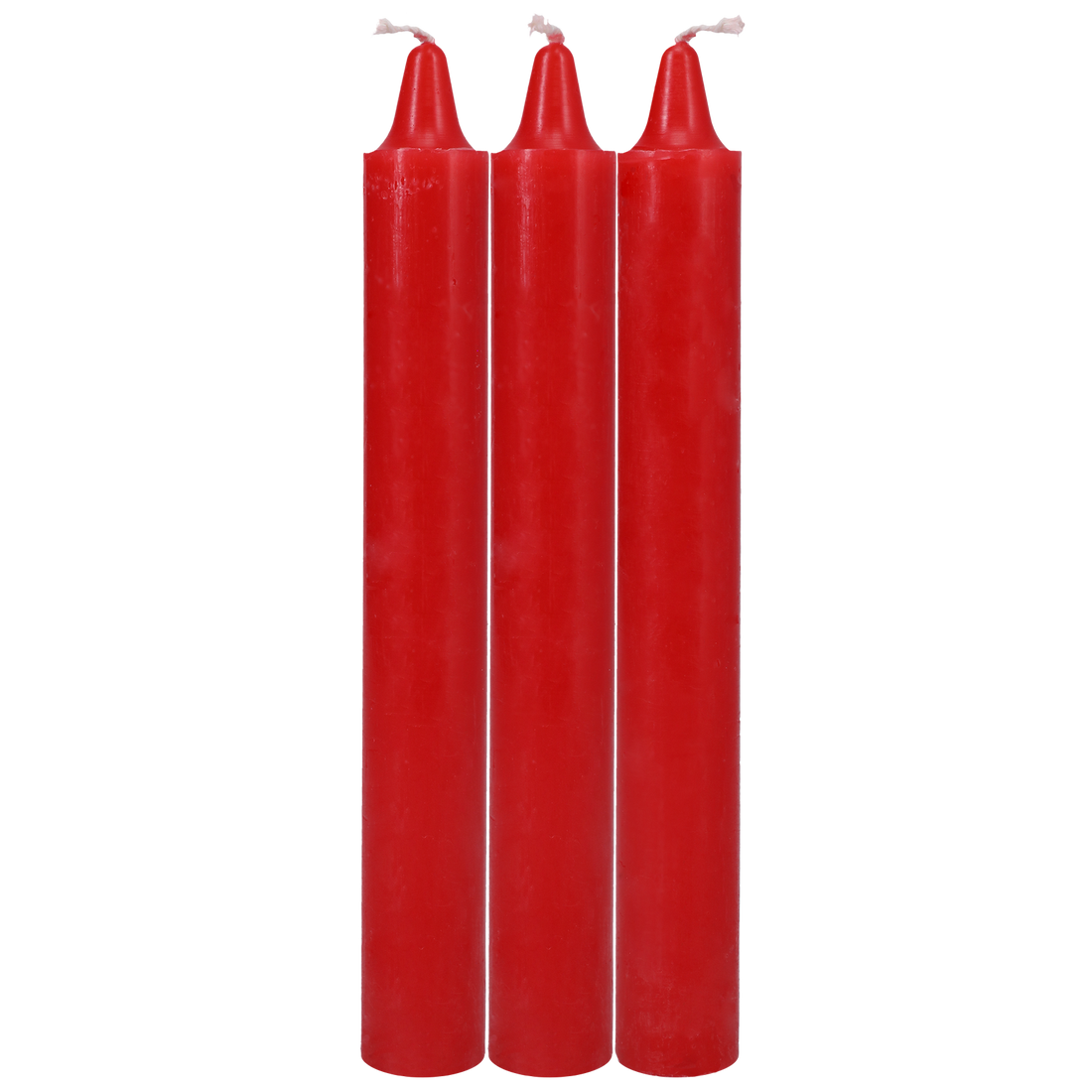 Japanese Drip Candles - Set of 3, Red