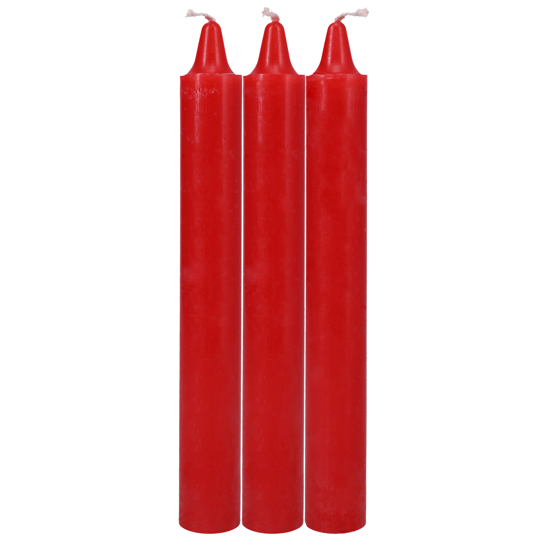 Japanese Drip Candles - Set of 3, Red