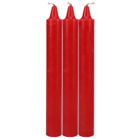 Japanese Drip Candles - Set of 3, Red