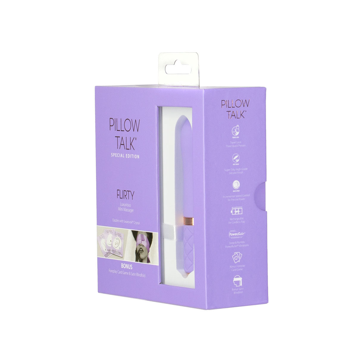 Special Edition Flirty - Luxurious Mini Massager - Rechargeable - Purple