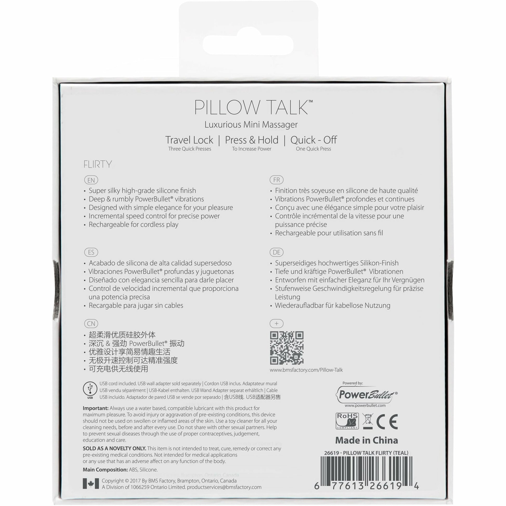 Pillow Talk Flirty - Mini Massager - Teal