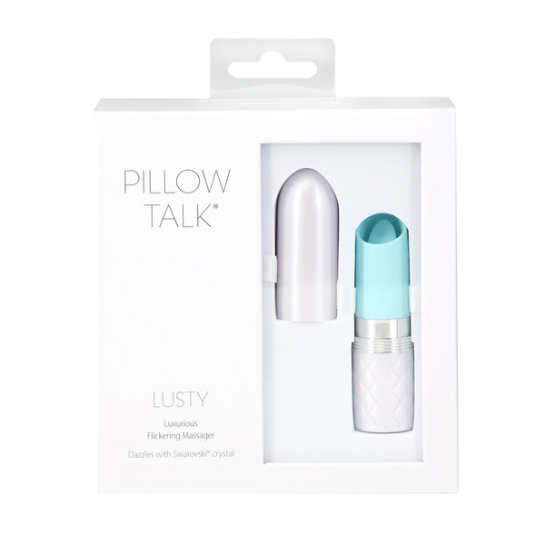 Pillow Talk® Lusty Luxurious Flickering Massager - Teal