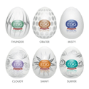 Tenga Egg Strong Sensations - 6-Color Package
