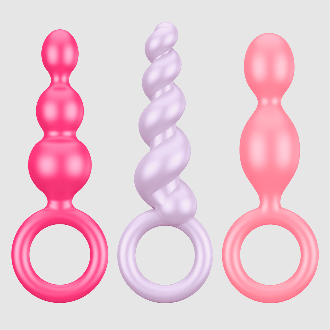 Satisfyer Booty Call Butt Plugs – 3 Piece Added Value Pack, Colour