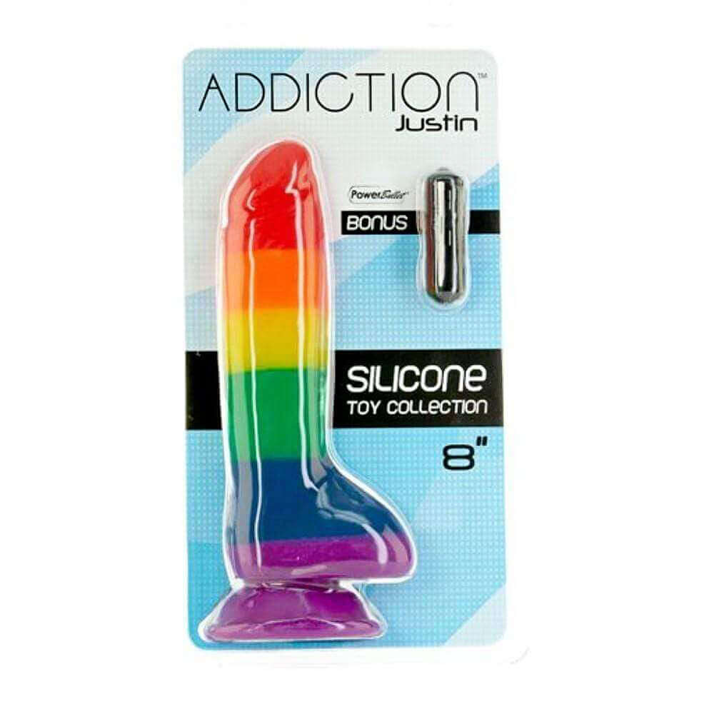 Addiction Justin 8" Dildo With Balls