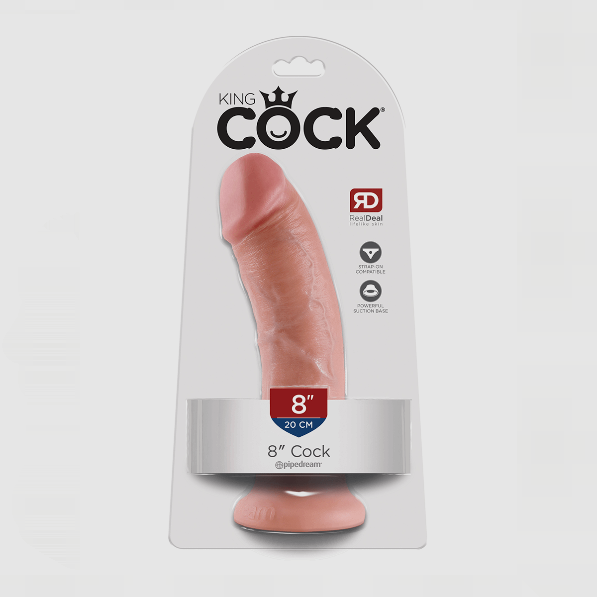 King Cock 8" Cock - Flesh