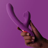 1-Beta Rabbit 3-in-1 Sucking, Swing Rabbit Vibrator