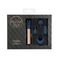 Pillow Talk® Secrets Desires 6-Piece Mini Massager Set - Navy