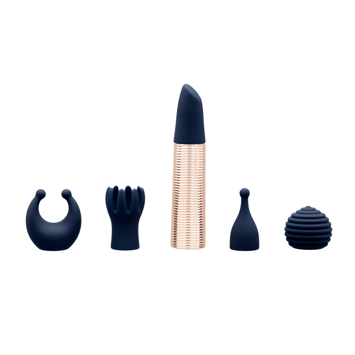 Pillow Talk® Secrets Desires 6-Piece Mini Massager Set - Navy