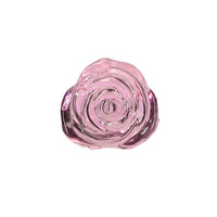 Rosy Luxurious Glass Anal Plug