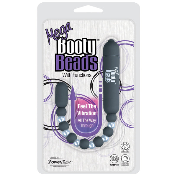 Power Bullet Mega Booty Beads with 7 Functions - Grey