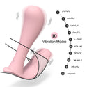 1- Wearable Panty Vibrator with Wireless - Pink