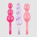 Satisfyer Booty Call Butt Plugs – 3 Piece Added Value Pack, Colour