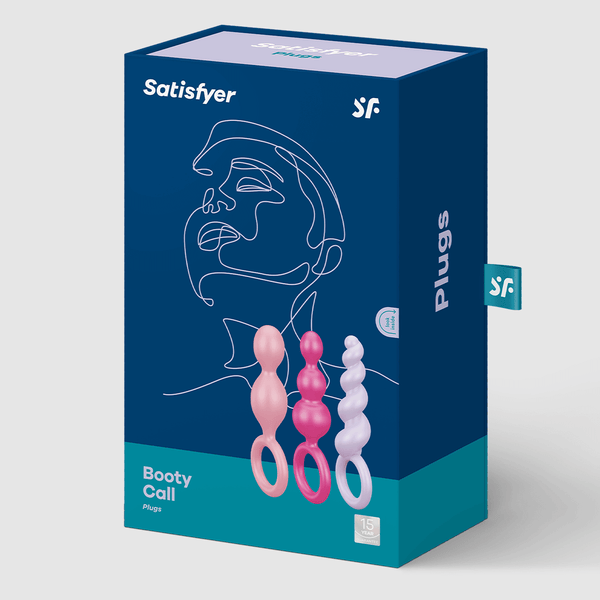 Satisfyer Booty Call Butt Plugs – 3 Piece Added Value Pack, Colour