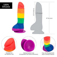 Addiction Justin 8" Dildo With Balls