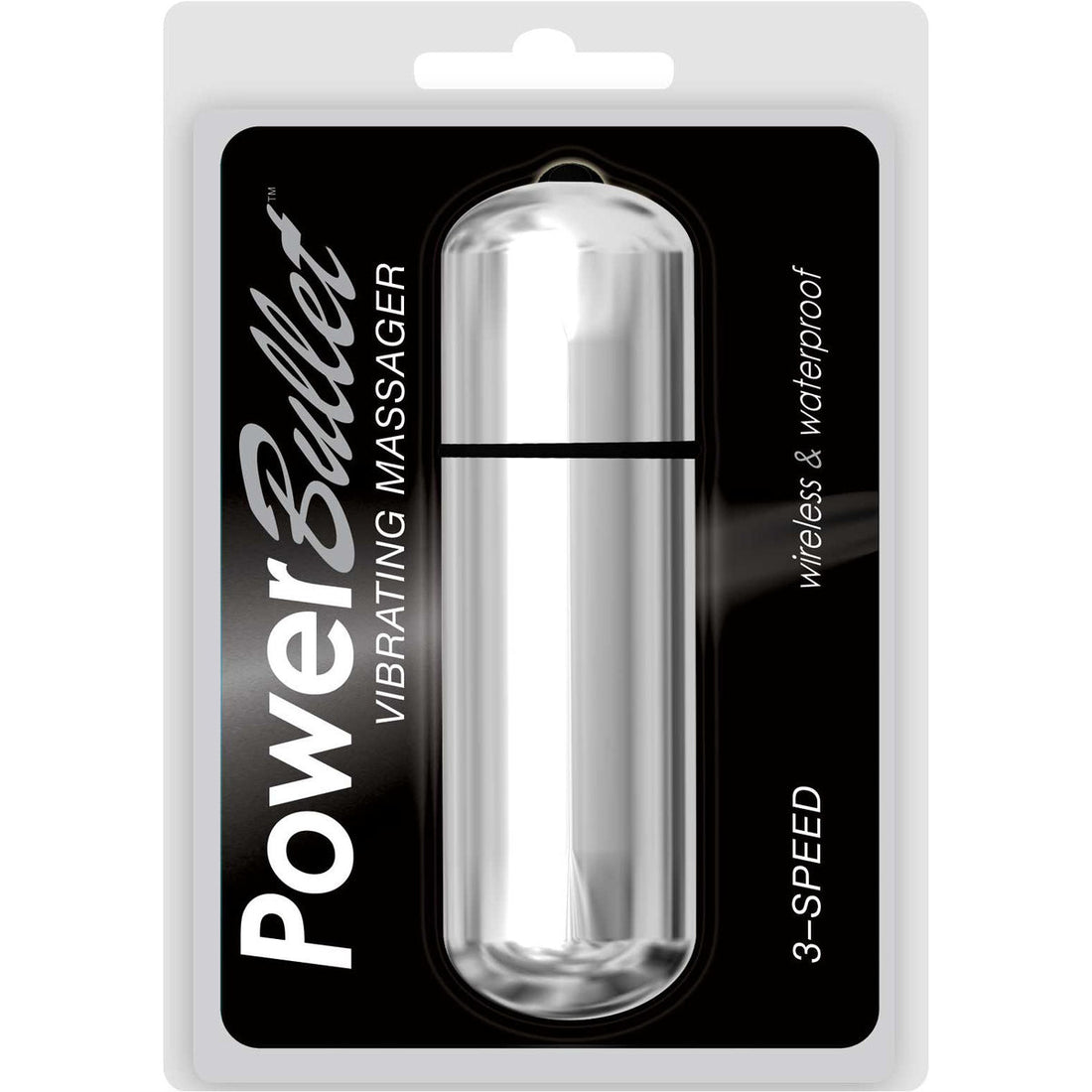 Power Bullet 3-Speed 6-inch Bullet Vibrator - Silver