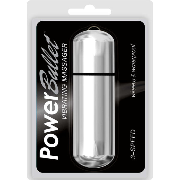 Power Bullet 3-Speed 6-inch Bullet Vibrator - Silver-T&F 3YRS Anniversary Sale