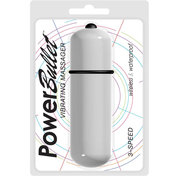 Power Bullet 3-Speed 6-inch Bullet Vibrator - White