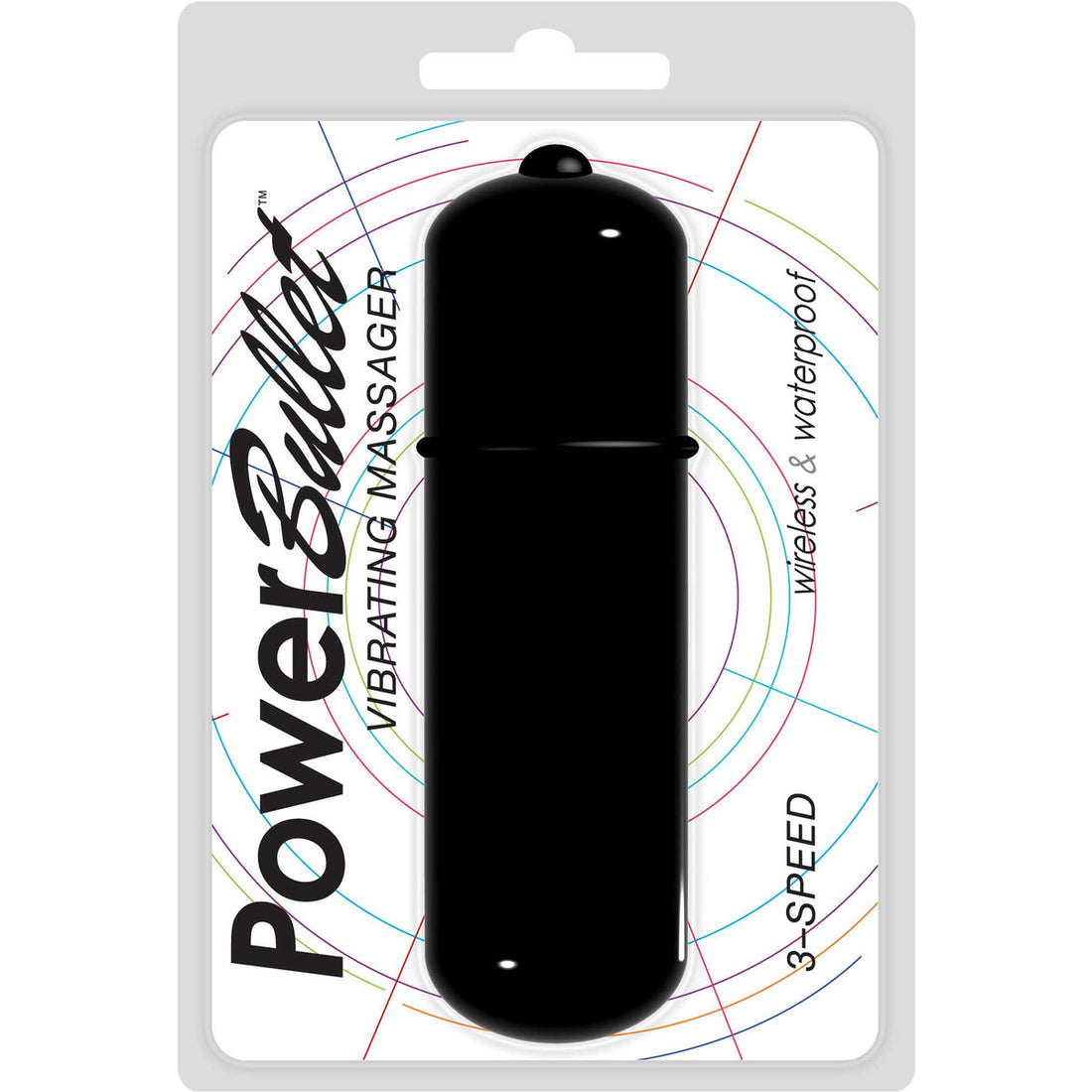 Power Bullet 3-Speed 6-inch Bullet Vibrator - Black