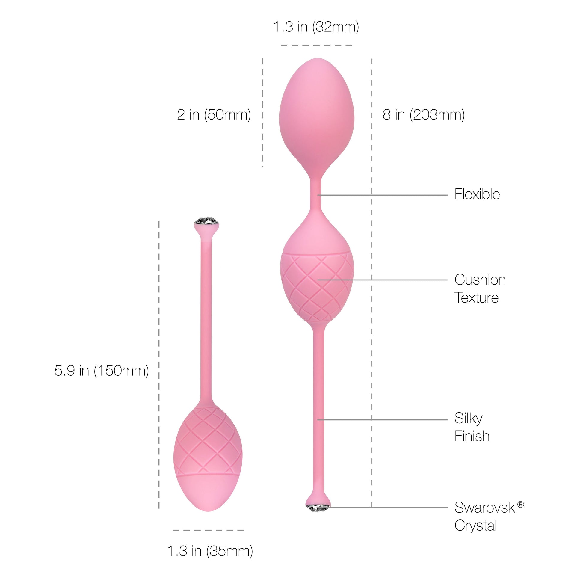 Pillow Talk Frisky - Kegel Balls - Pink