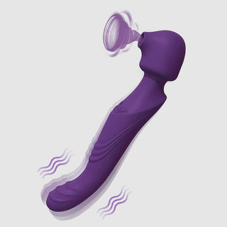 1- G Spot Clitoral Sucking Dual Vibrator - Purple