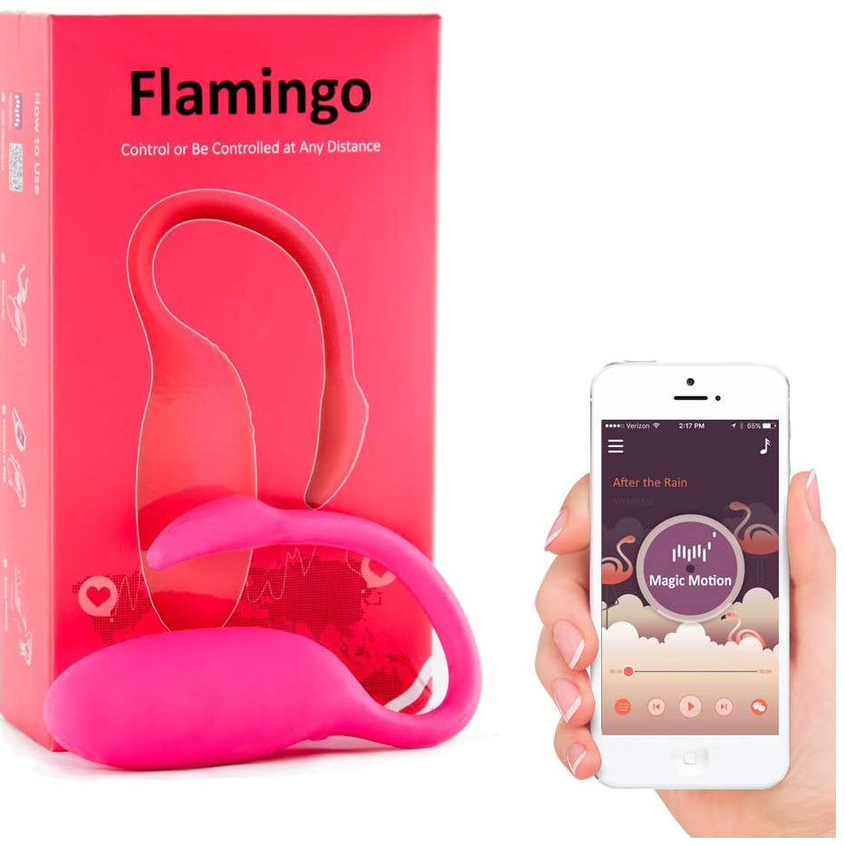 1-Flamingo Magic Motion App Controlled Wearable Vibrator - Pink